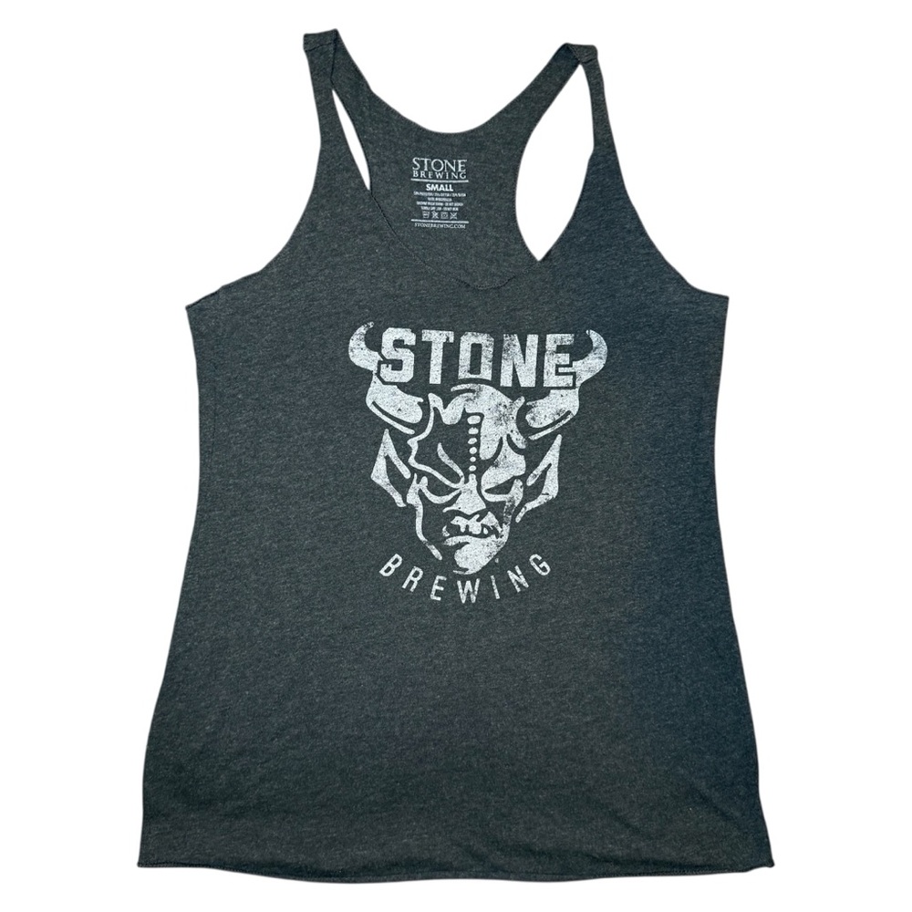 SOLD🩶 Stone Brewing Co. Women’s Tank Top • Craft Beer Apparel Gargoyle Logo